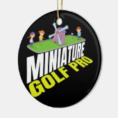 Minigolf Pro I Golfclub Golfer Keramik Ornament (Links)