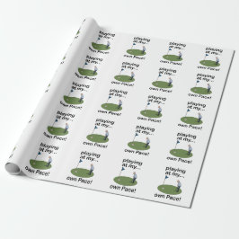 Minigolf spielen Mit Meinem Eigenen Tempo Golfer Geschenkpapier