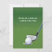 Minigolf-Windmühlen-Party Einladung (Rückseite)