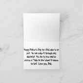 Minigolfplatz Happy Vatertag Karte (Innenseite)