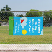 Minigolfputt Putt Birthday Party Empfang Banner (Insitu)