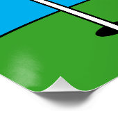 Minigolfputt Putt Birthday Party Empfang Poster (Ecke)