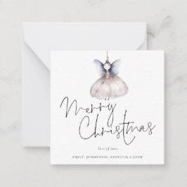 Minigröße | Fairy Minimalistisch Merry Christmas C Mitteilungskarte