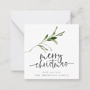 Minigröße Foliage Frohe Weihnachtskarte Mitteilungskarte