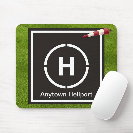 Minihubschrauber-Landeplatz - Anytown Mousepad (Mit Mouse)