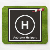 Minihubschrauber-Landeplatz - Anytown Mousepad (Vorne)
