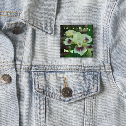 Miniiris Knopf-Abzeichen Button (Beispiel)