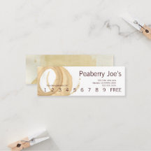 Minikaffeetasse-Fleck-Lochkarte