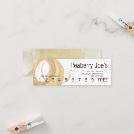 Minikaffeetasse-Fleck-Lochkarte Treuekarte