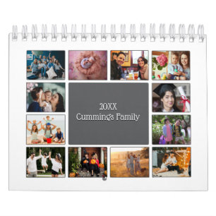 Minikalkender mit individuellem Foto in Weiß Kalender