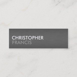 Minikarten der dunklen Titanmetallbeschaffenheit Mini Visitenkarte