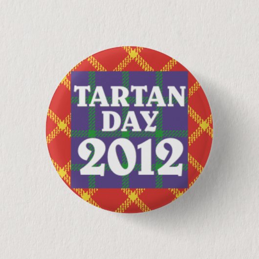 Miniknopf des tartan-Tag2012 Button (Vorderseite)