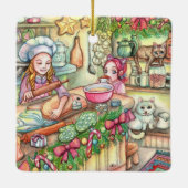 MiniKoch in der Küche Keramikornament (Rückseite)