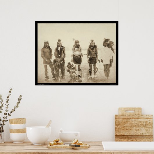 Minikonou Indian Grass Dancers SD 1890 Poster (Küche)