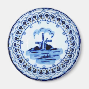 Minikunst-Delft-Platte Magnet