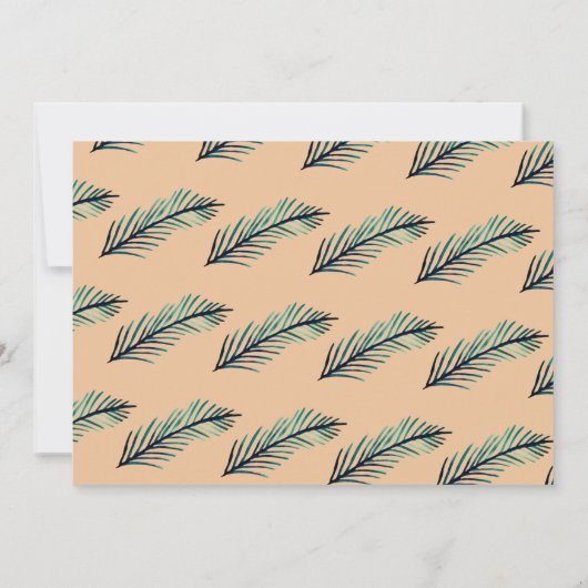 Minima l, Pflanze Custom Wedding UAWG Einladung (Rückseite)