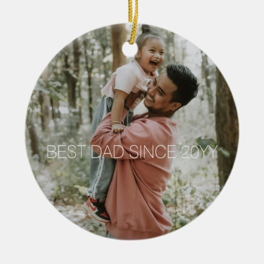 Minimal 1 Foto Keramik Ornament (Vorne)