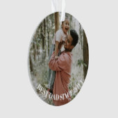 Minimal 1 Foto Ornament (Vorderseite)