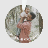 Minimal 1 Foto Ornament (Vorderseite)