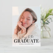 Minimal 2025 Foto Abschluss Ankündigung (Stehend Vorderseite)