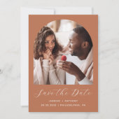 Minimal 2-Foto Boho Parco Civico-Ciani Save The Date (Vorderseite)