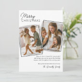Minimal 2 Foto Weihnachten (Stehend Vorderseite)