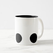 Minimal 3 Polka Dot Zweifarbige Tasse (VorderseiteRechts)