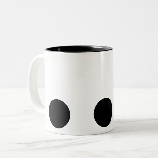Minimal 3 Polka Dot Zweifarbige Tasse (Vorderseite Links)