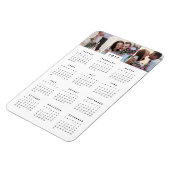 Minimal 4x6 Foto Jährlicher Kalender Magnet (Linke Seite)