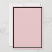 Minimal 50 & Fabulous Dusty Pink 50th Birthday Einladung (Rückseite)