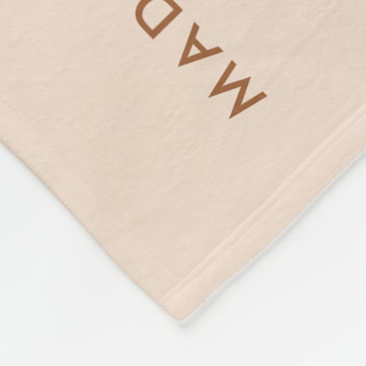 Minimal 6 Paar Foto Collage neutral Fleecedecke (Ecke)