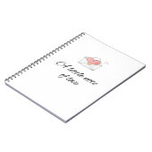 Minimal A Little Note of Love Notebook Notizblock (Linke Seite)