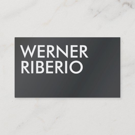 minimal, aber Beruflich Visitenkarte (Rückseite)