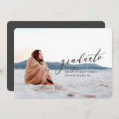 MINIMAL-ABSCHLUSS EINLADUNG (Vorne/Hinten)