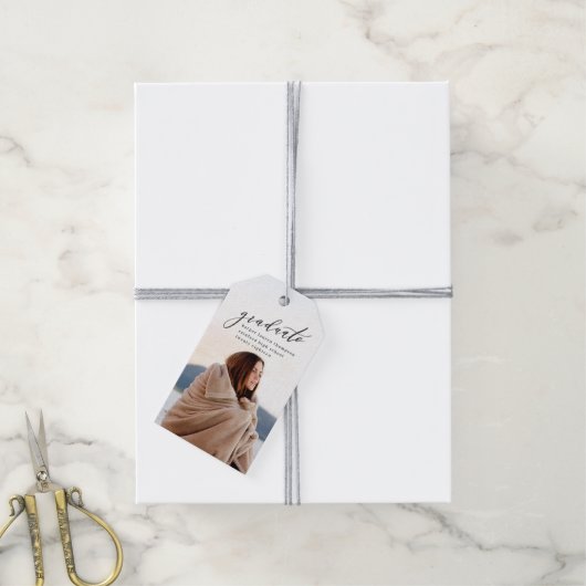 MINIMAL-ABSCHLUSS GESCHENKANHÄNGER (Mit Garn)