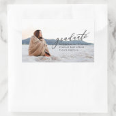 MINIMAL-ABSCHLUSS RECHTECKIGER AUFKLEBER (Tasche)