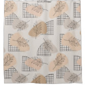 Minimal Abstract  Duschvorhang (Vorderseite)