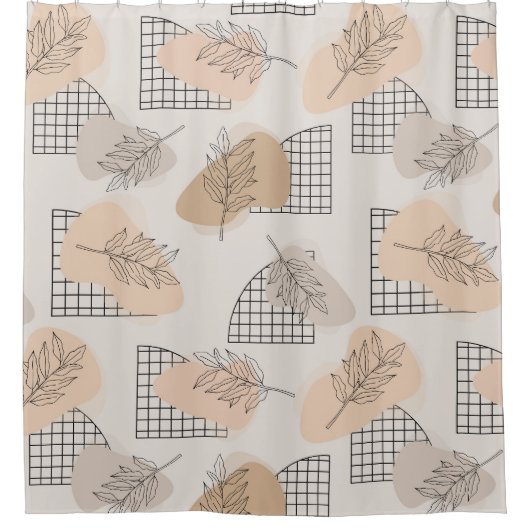 Minimal Abstract  Duschvorhang (Vorderseite)