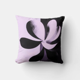 Minimal Abstract Floral Throw Pillow Kissen