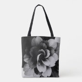 Minimal Abstract Floral Tote Bag Tasche (Rückseite)