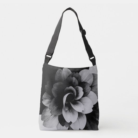Minimal Abstract Floral Tote Bag Tragetaschen Mit Langen Trägern (Vorderseite)