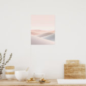 Minimal Abstract Hills Landscape Art Print Poster (Küche)