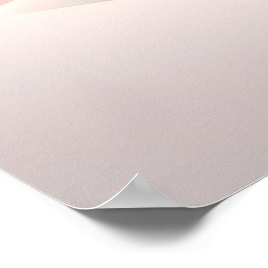 Minimal Abstract Hills Landscape Art Print Poster (Ecke)