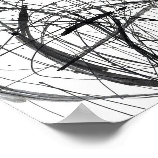 Minimal Abstract Line Art Prints Poster (Ecke)