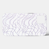 Minimal Abstract line phone case (Rückseite (Horizontal))