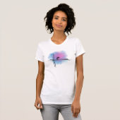 Minimal abstract watercolor T shirt design  (Vorne ganz)