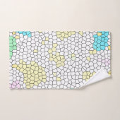 Minimal Abstrakt Art Pale Pastell Cells Badhandtuch Set (Handtuch)