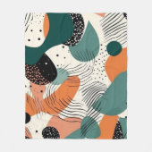 Minimal Abstraktes Nahtloses Muster - Geometrisch Fleecedecke (Vorderseite)