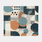 Minimal Abstraktes Nahtloses Muster - Geometrisch  Fleecedecke (Vorderseite (Horizontal))
