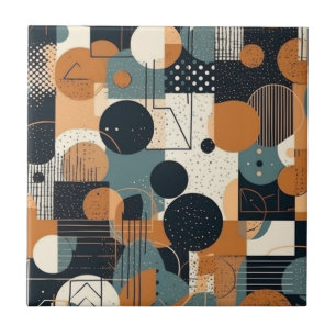 Minimal Abstraktes Nahtloses Muster - Geometrisch  Fliese